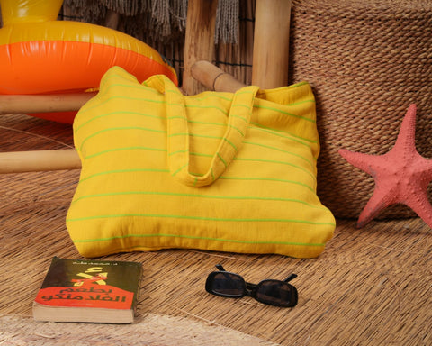 The Tote Towel | 2-in-1 Beach Bag & Towel Yellow